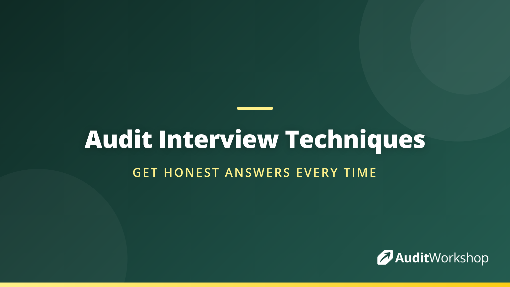 Audot Interviewee Interview Techniques for Auditors | Audit Workshop | Audit Workshop