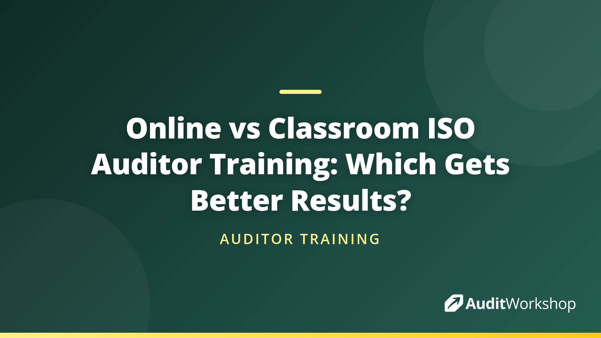 Online vs Classroom ISO Auditor Training: Which Gets Better Results ...