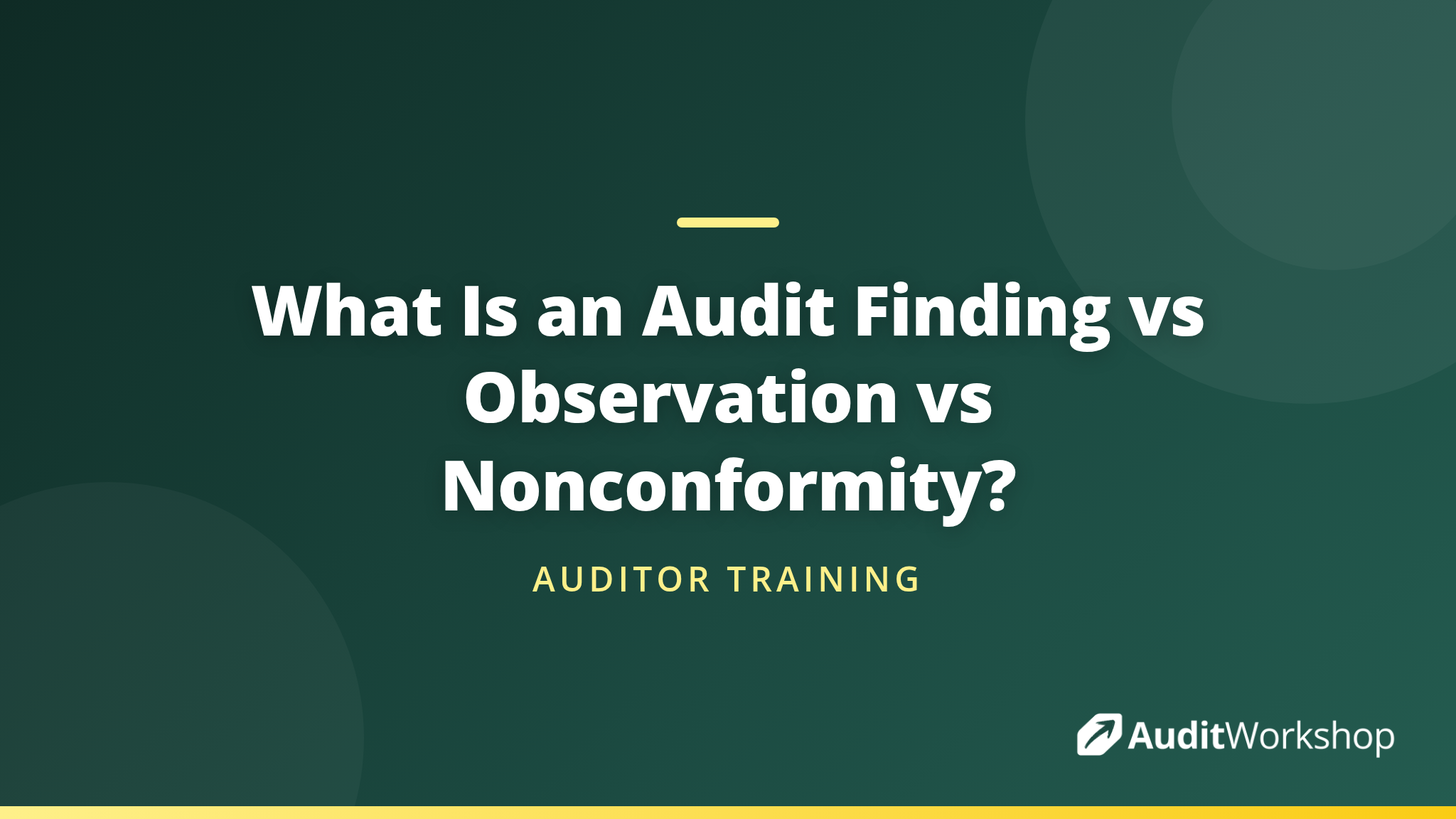 Observation In Audit What Is an Audit Finding vs Observation vs Nonconformity? | Audit Workshop